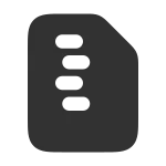 Document Zip SVG Icon